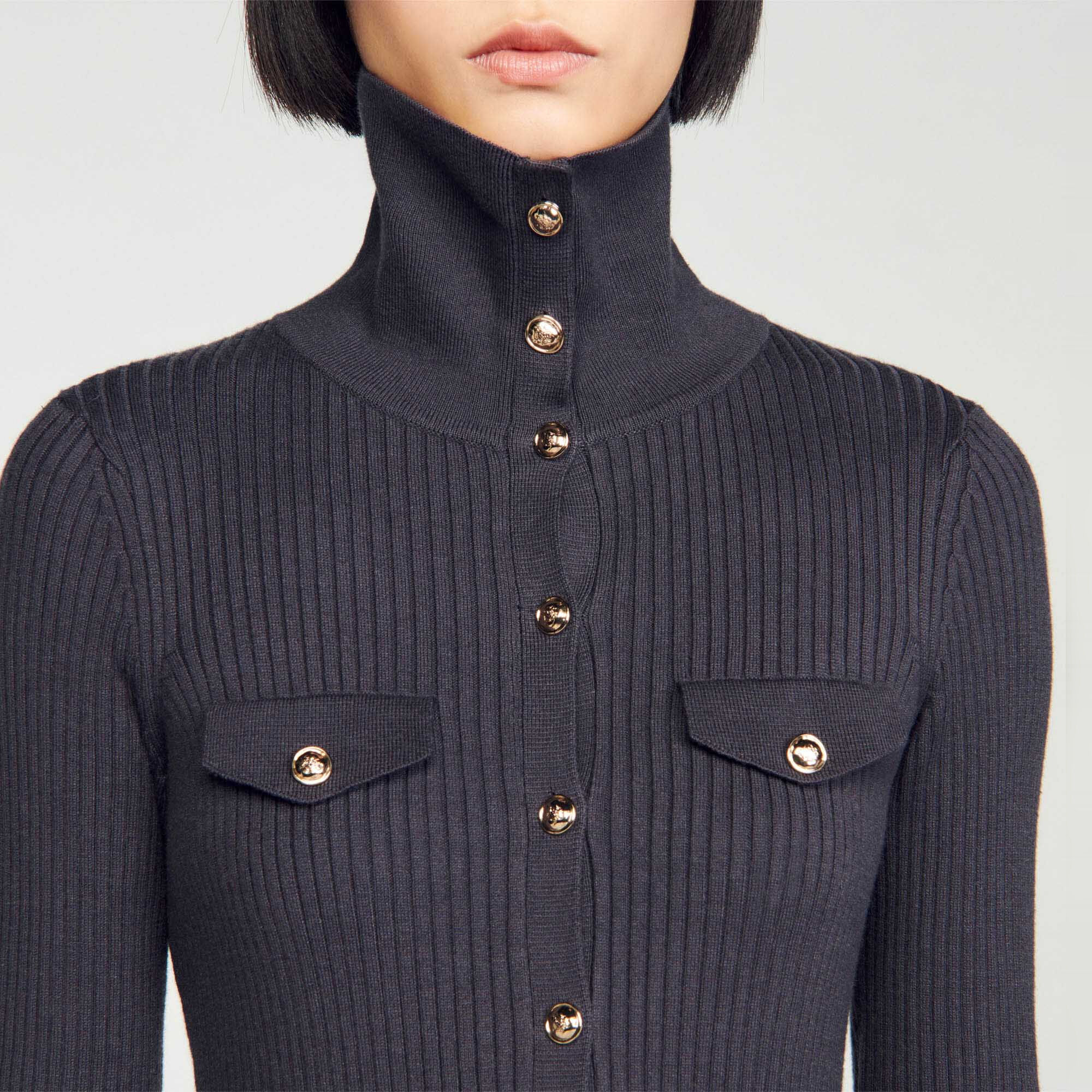 Robe longue en maille