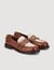 Mocassins en cuir brillant
