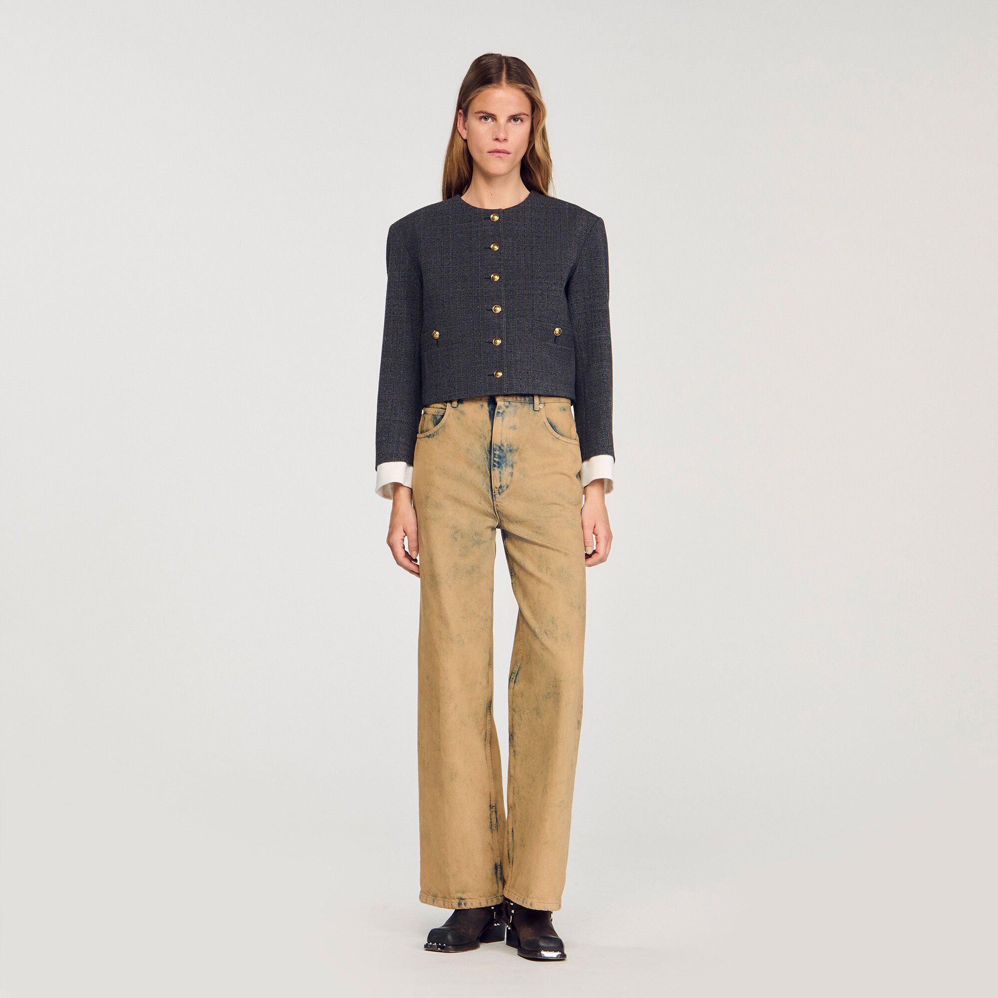 Veste de tailleur strassée