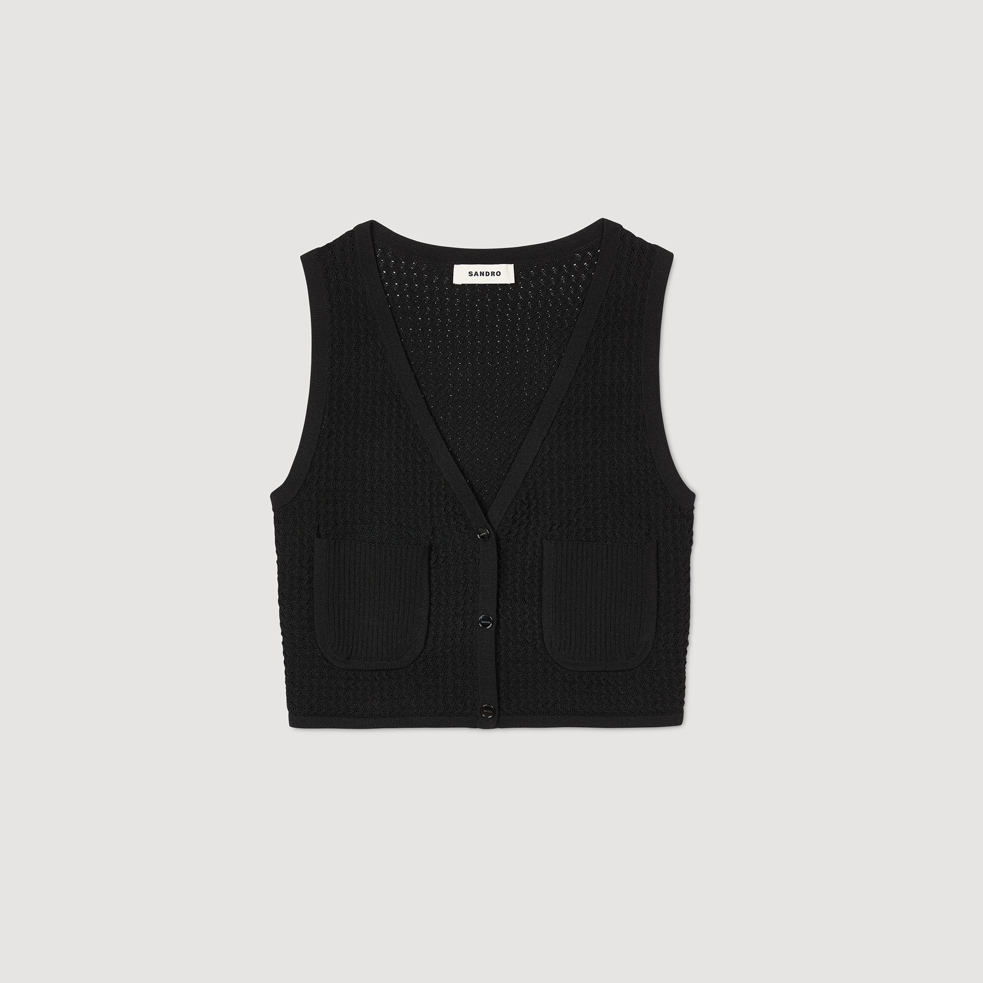 Gilet en maille fantaisie