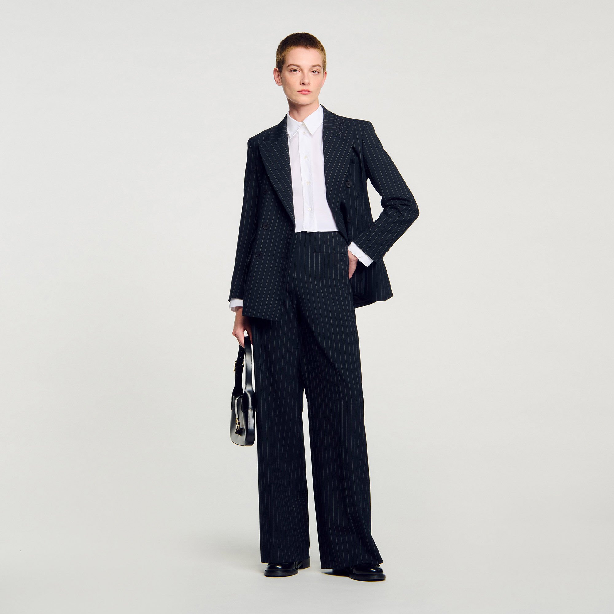 Veste de costume à rayures
