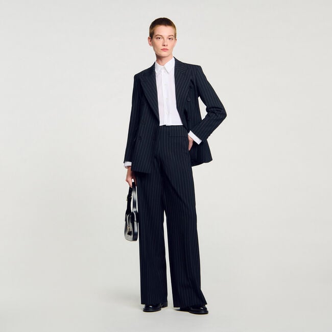 Veste de costume à rayures