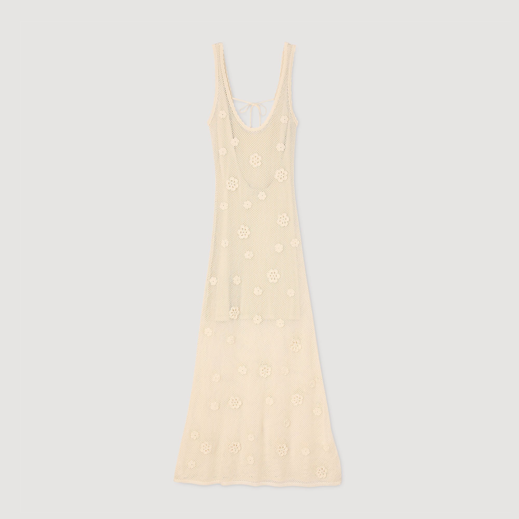 Robe longue en maille 