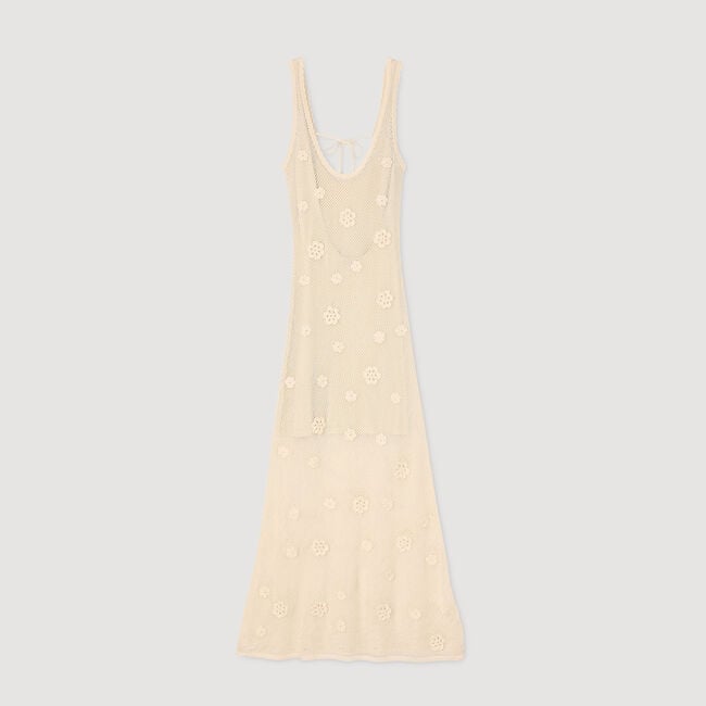 Robe longue en maille 