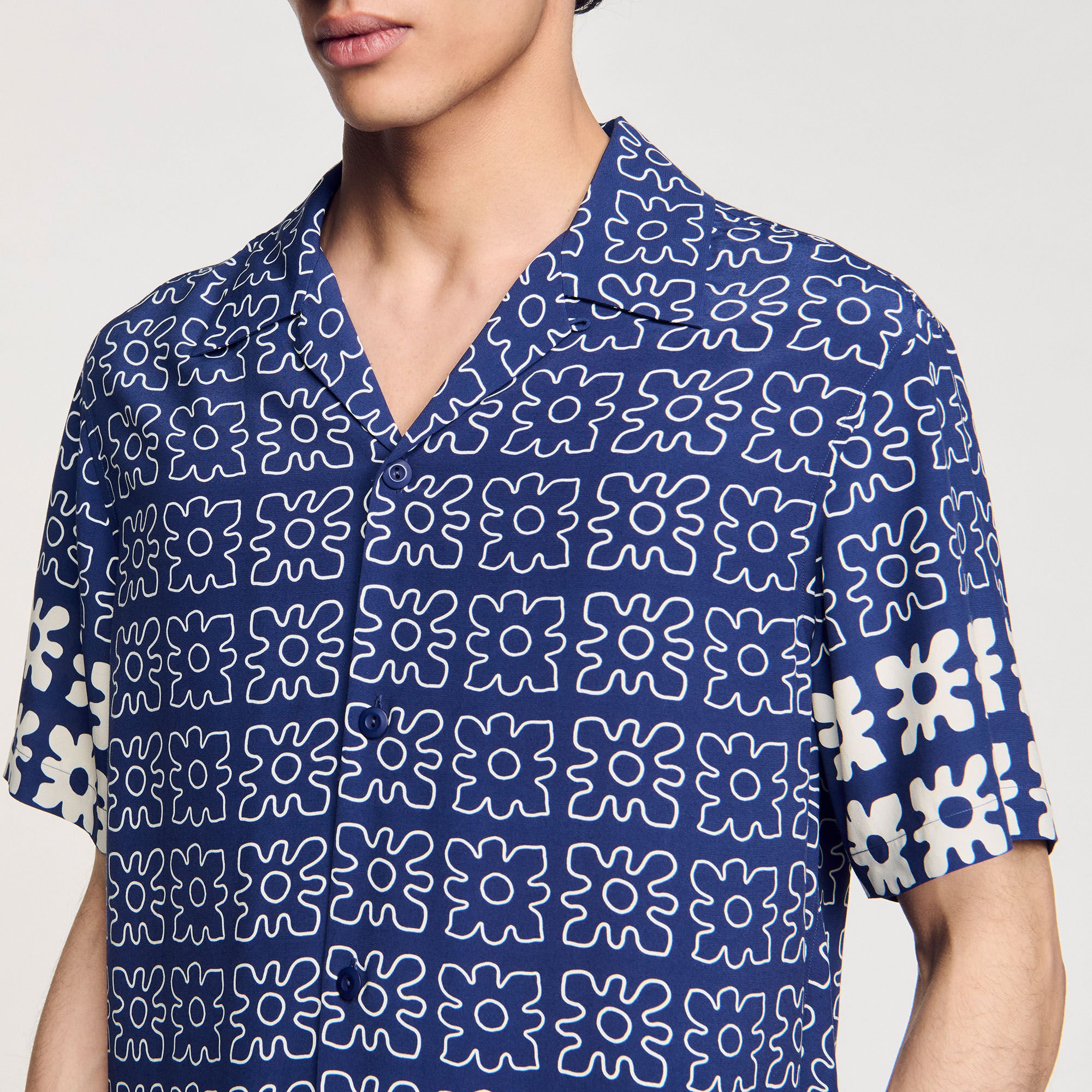 Chemise à imprimé fleuri