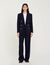 Veste de tailleur à boutonnage croisé