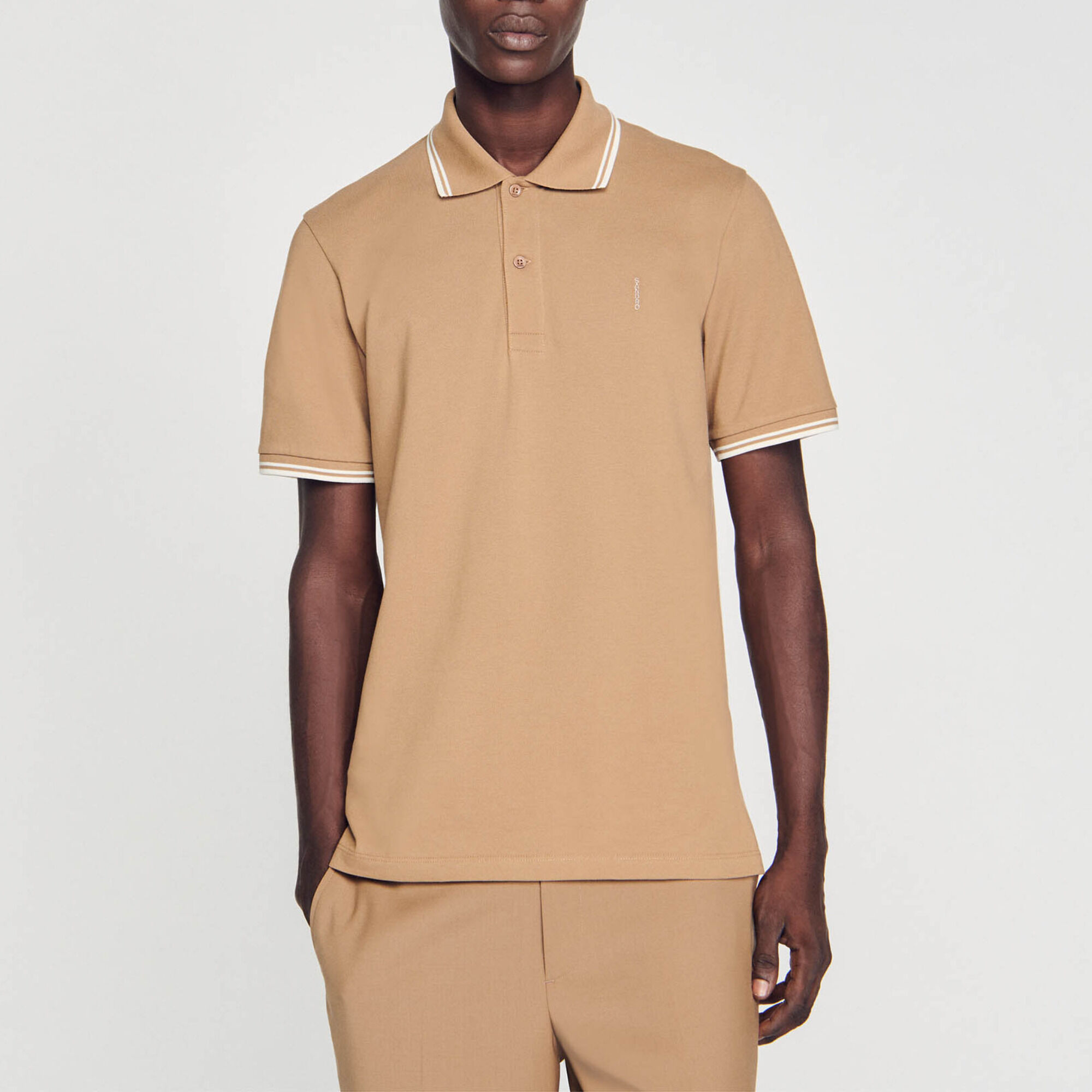 Polo en piqué de coton