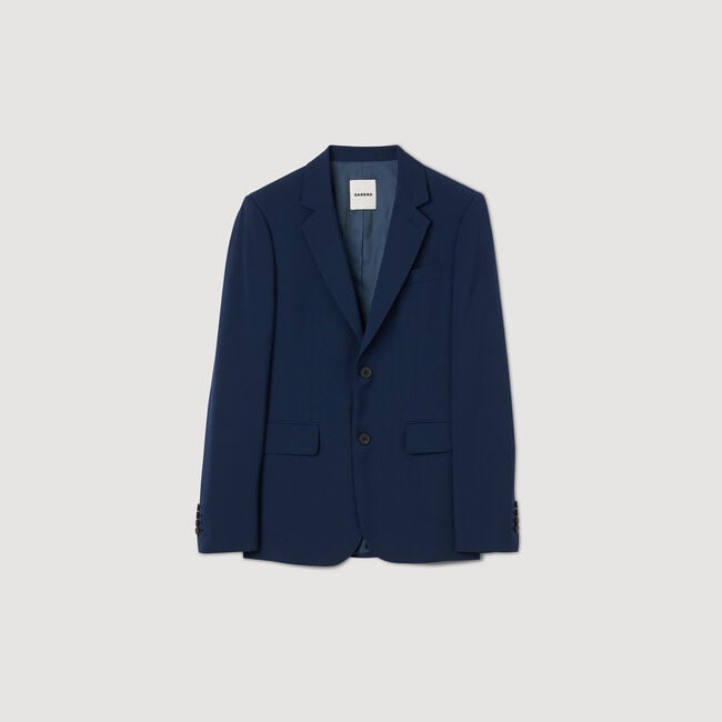 Veste de costume en laine vierge
