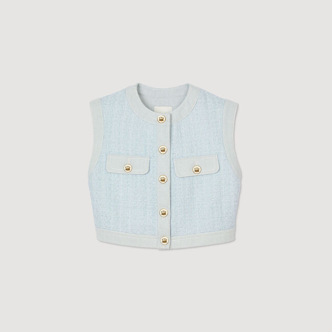 Veston en tweed fantaisie