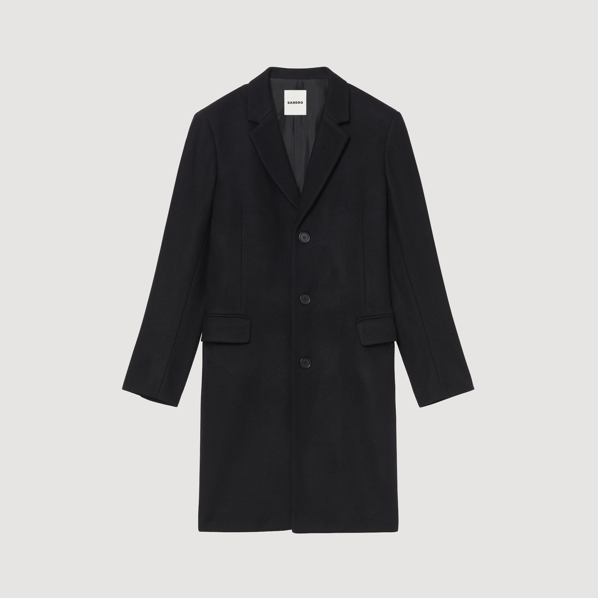 Manteau en laine et cachemire - Homme | Sandro Paris