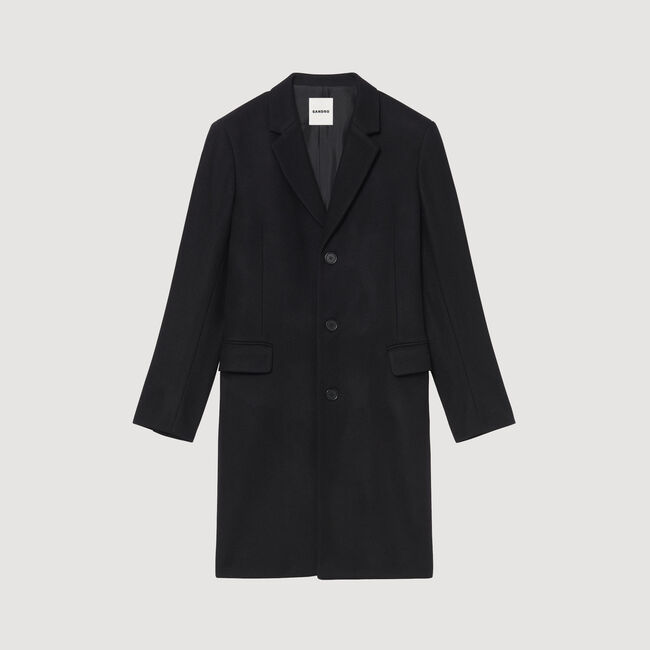 Manteau en laine et cachemire
