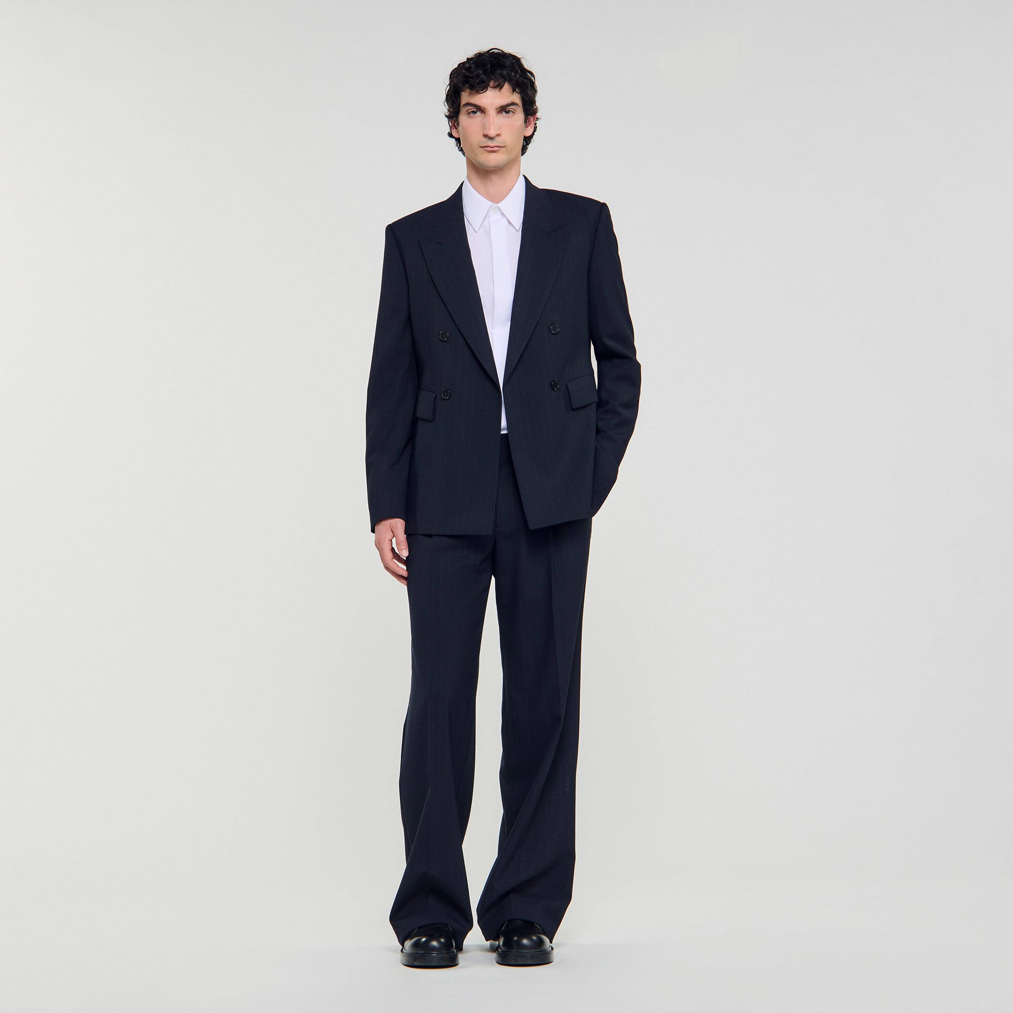 Veste de costume croisée