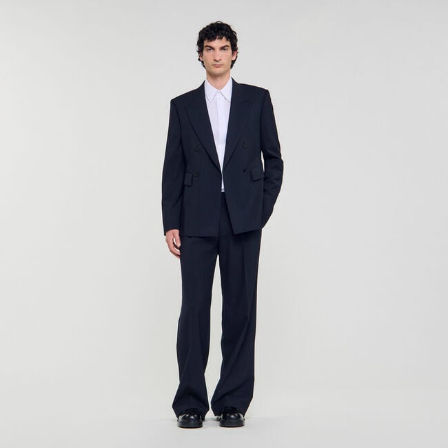 Veste de costume croisée