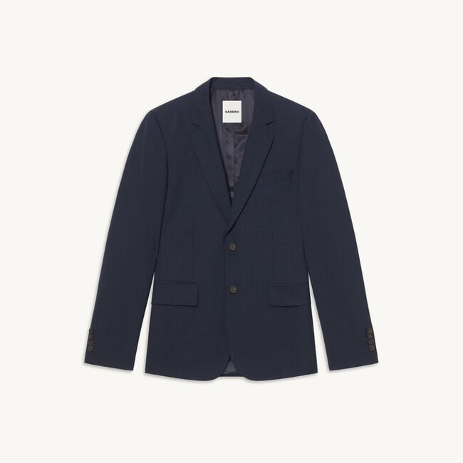Veste de costume en laine vierge