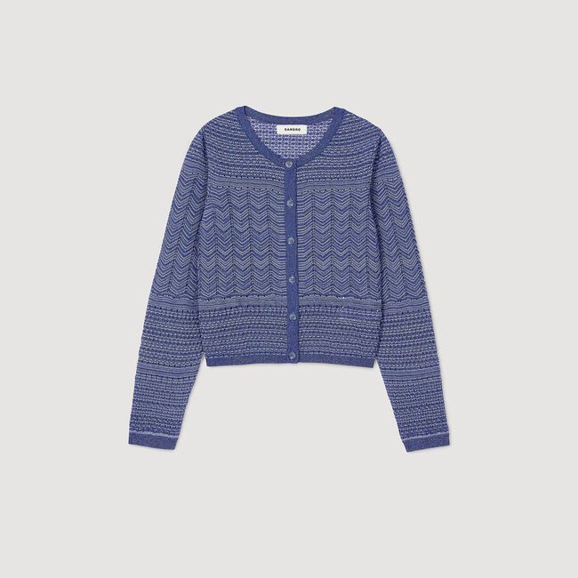 Cardigan en maille scintillante