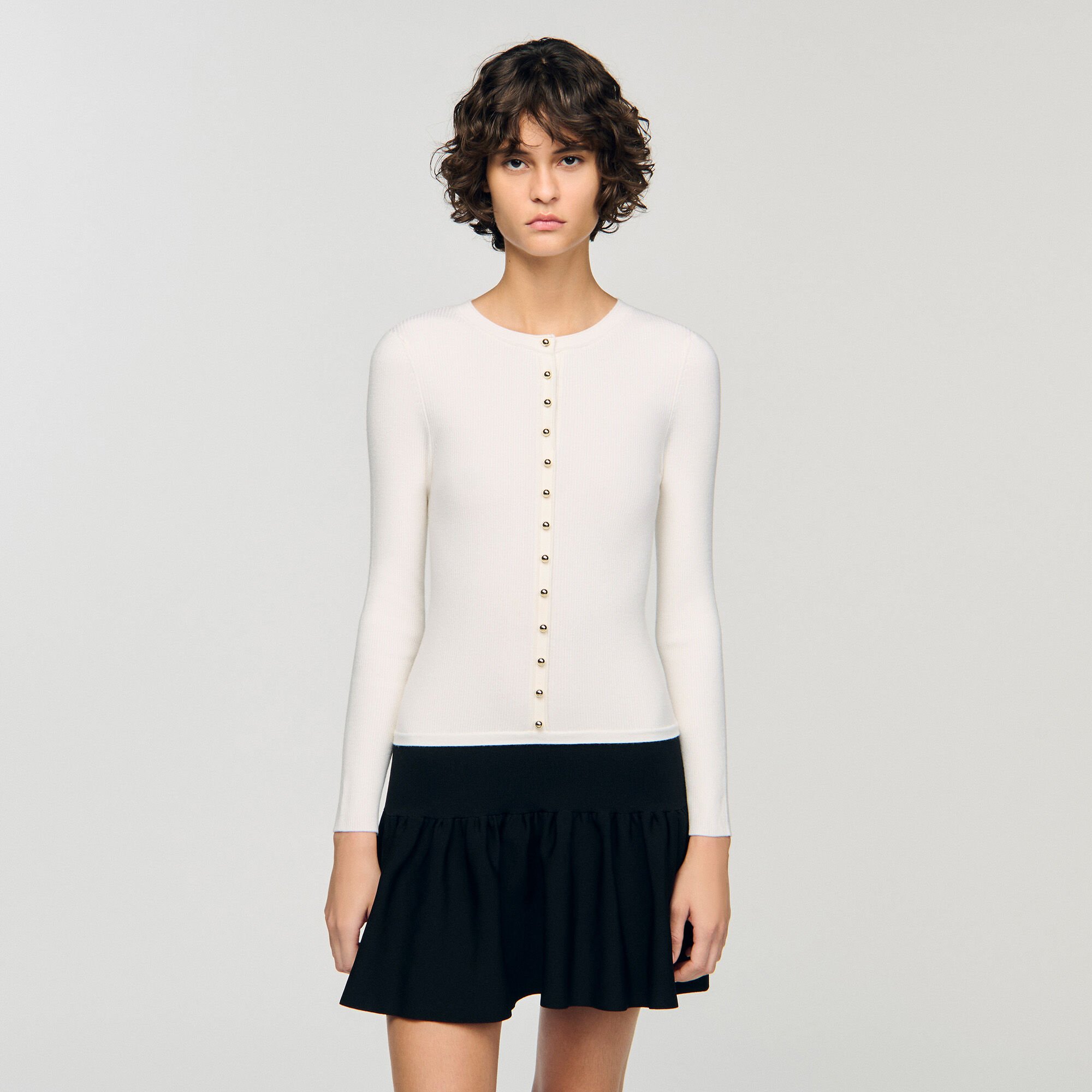 Robe courte 2 en 1 bicolore 