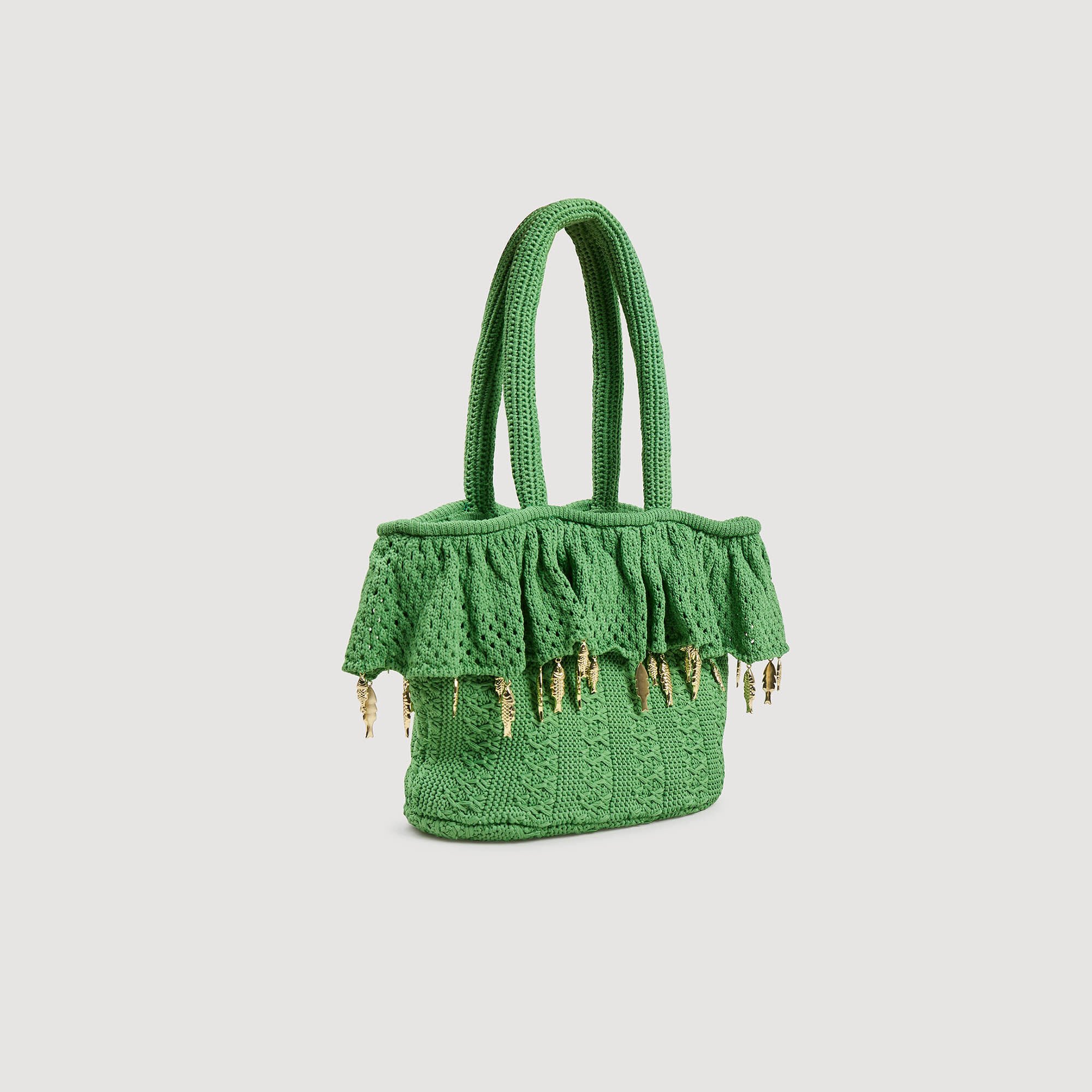 Sac en crochet à pampilles
