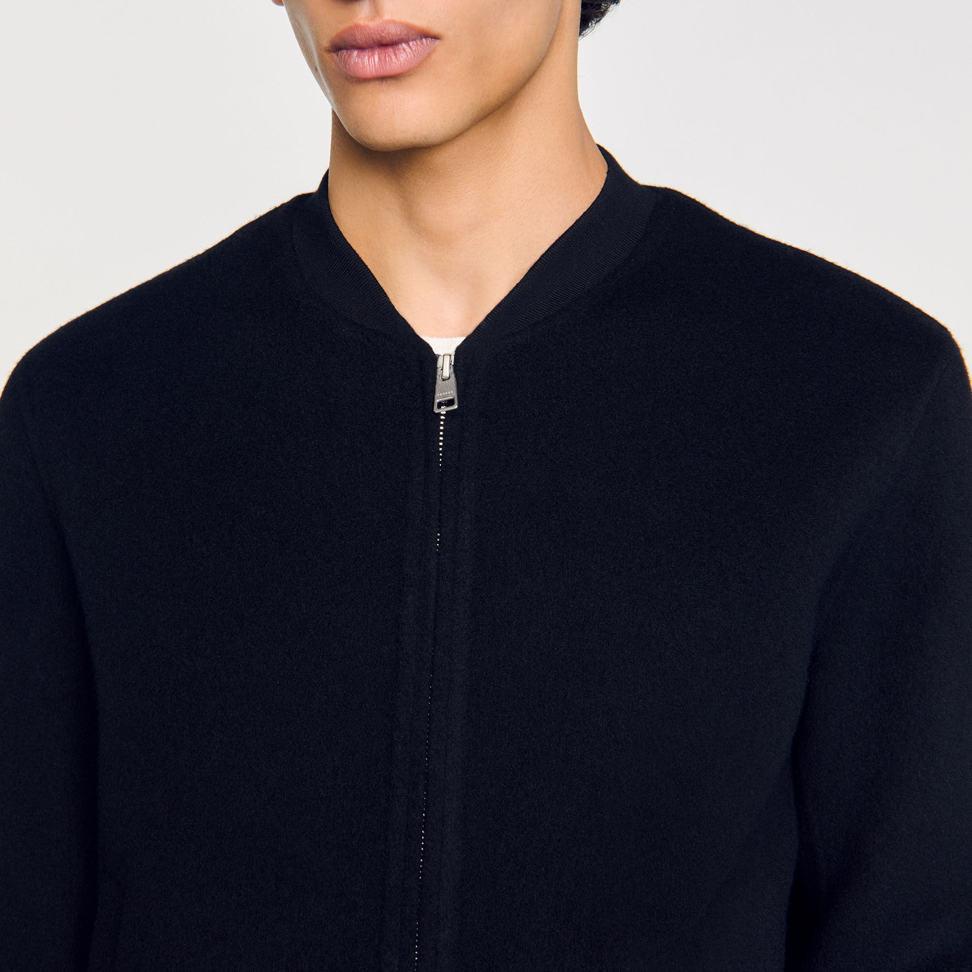 Blouson en laine double face