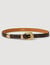Ceinture en cuir effet python