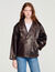 Blouson en cuir oversize