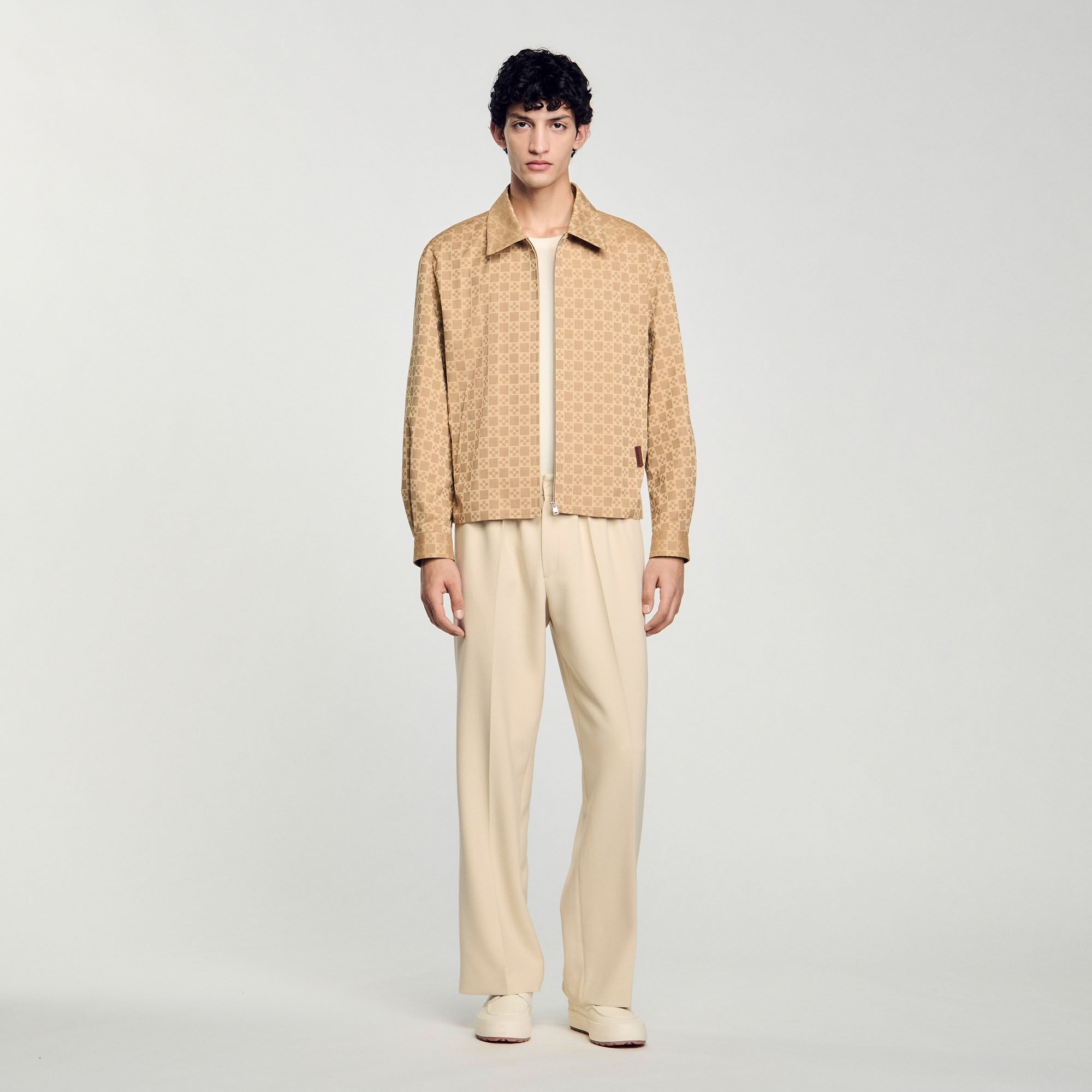 Blouson zippé square cross