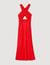 Robe longue croisée