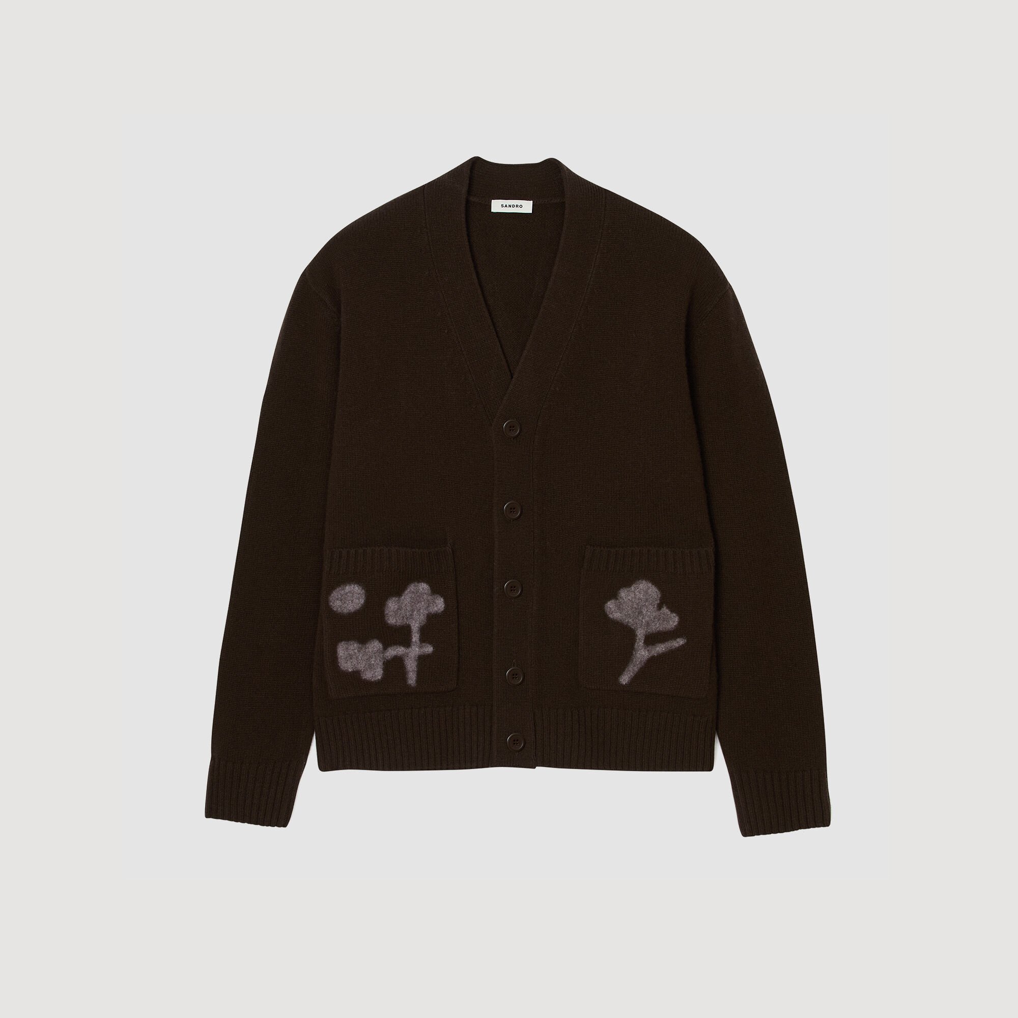 Cardigan à motifs fleurs