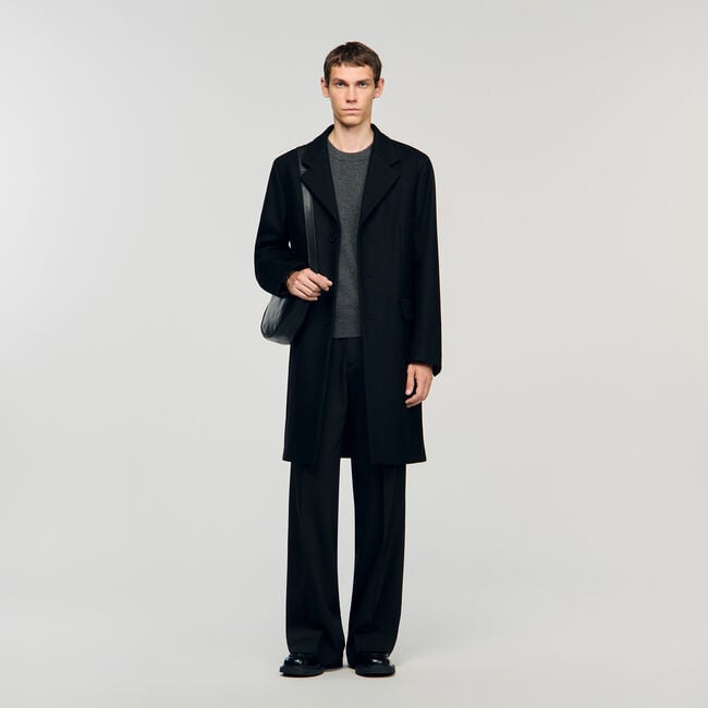 Manteau en laine et cachemire