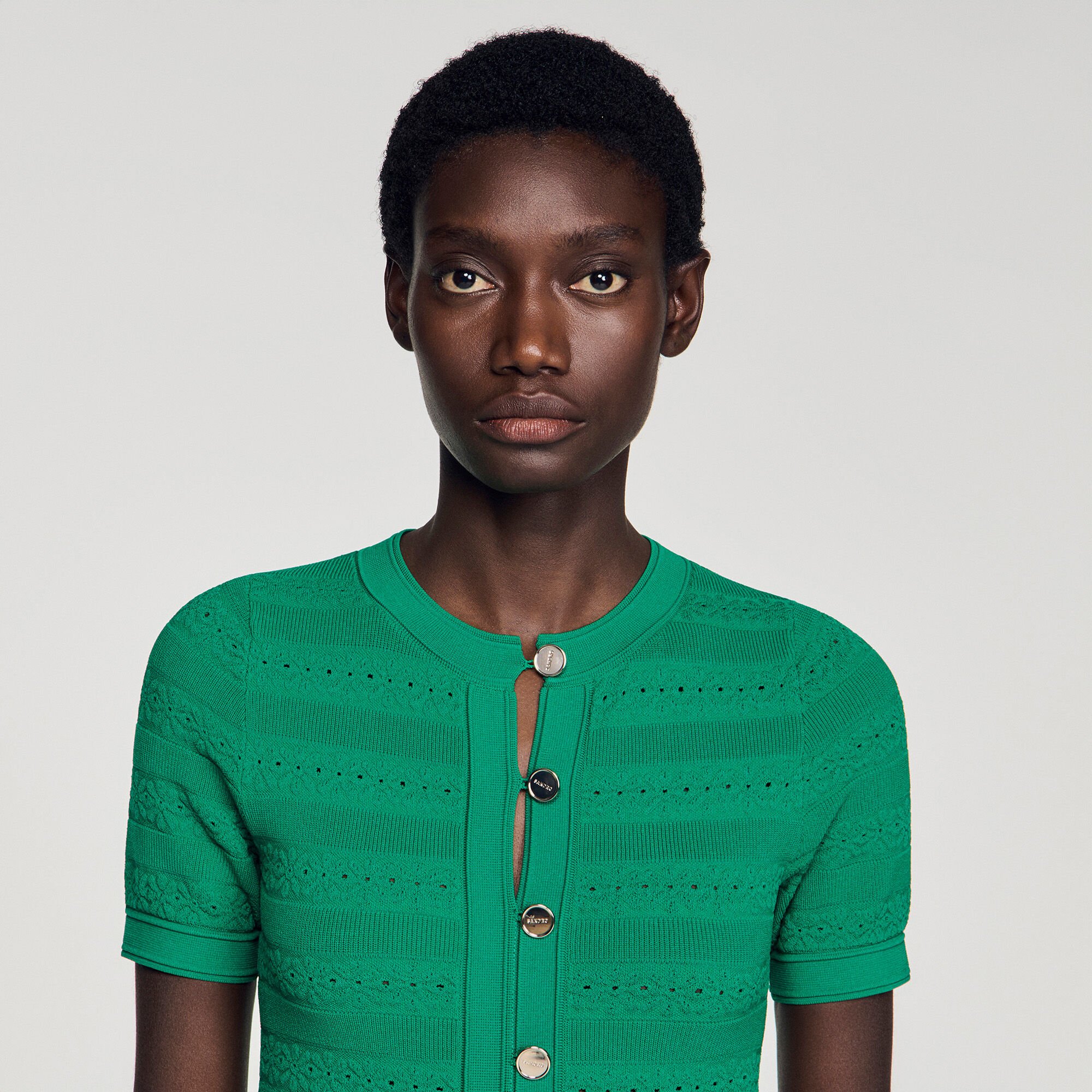 Robe longue en maille