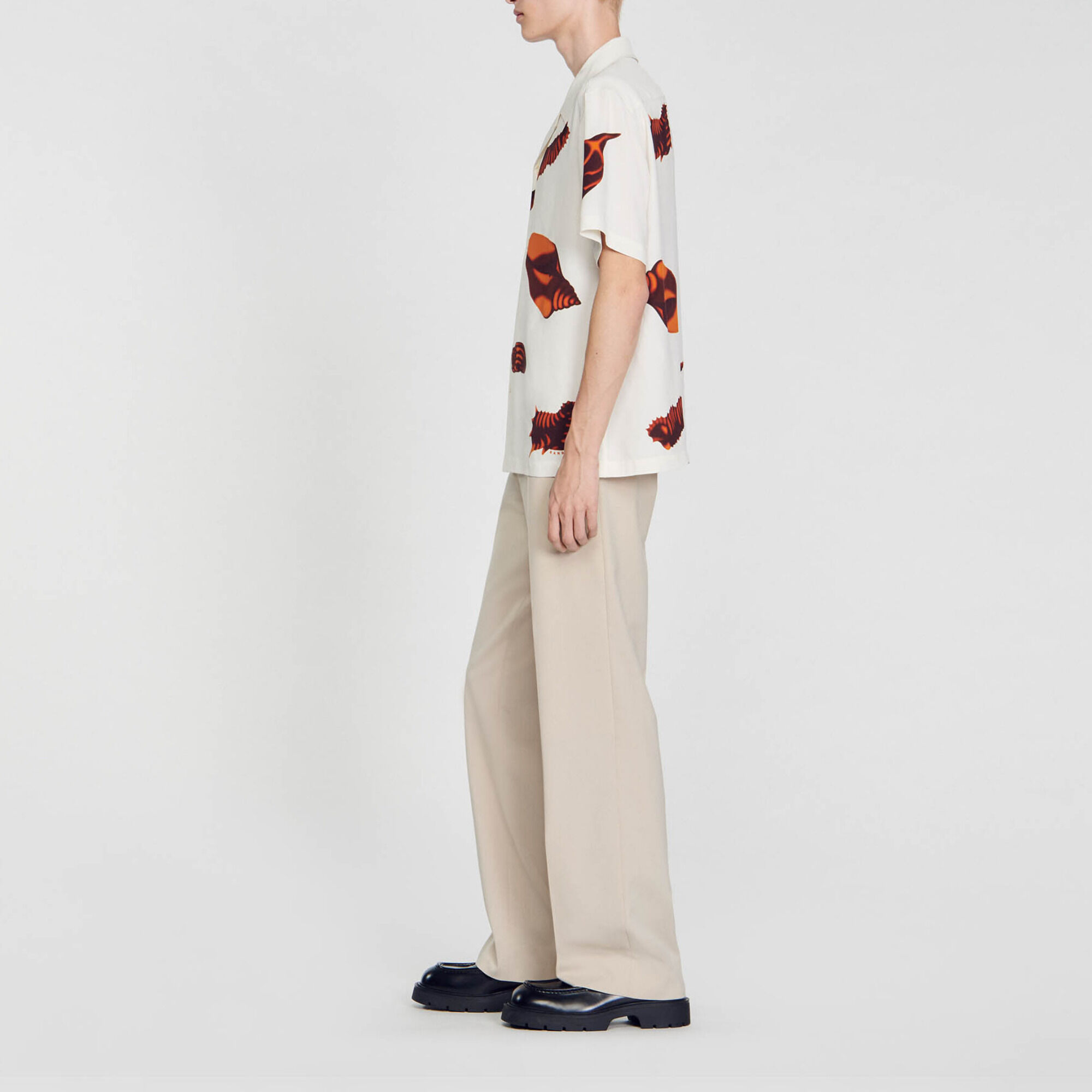 Chemise imprim&eacute; coquillages