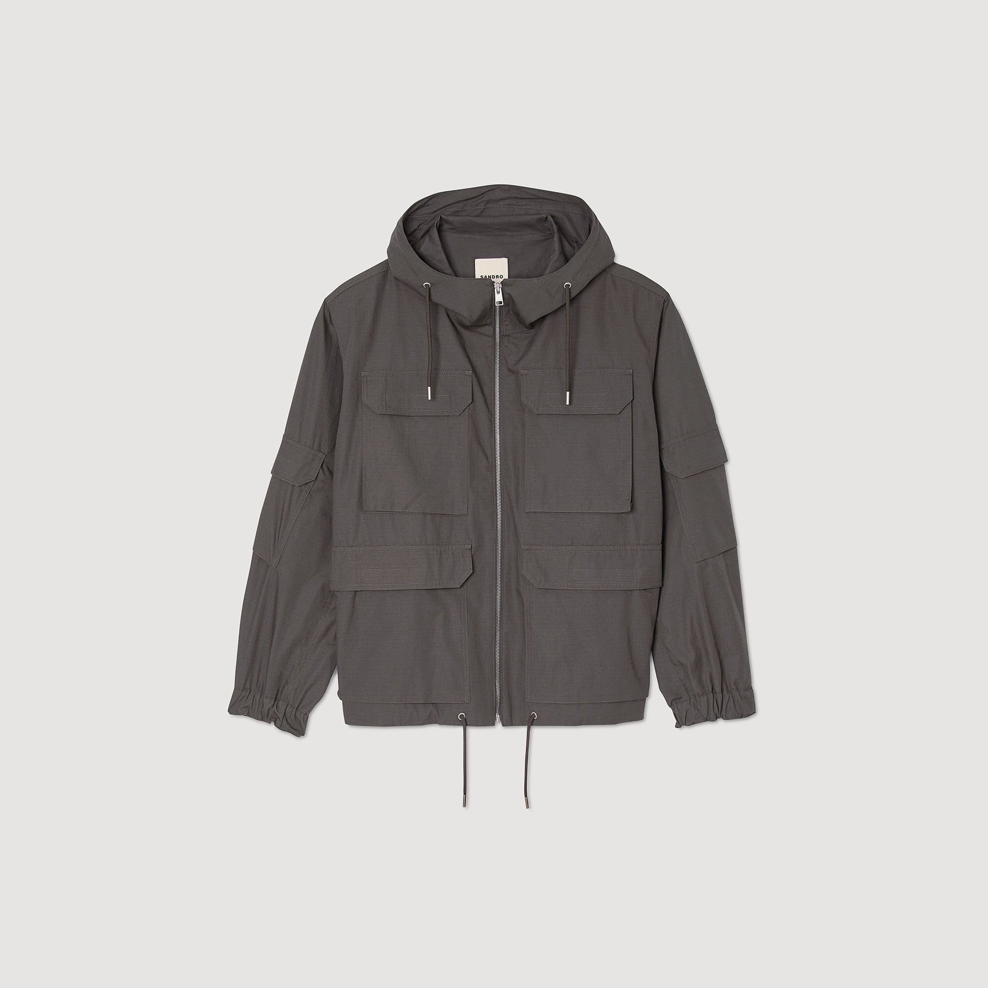 Parka militaire à capuche