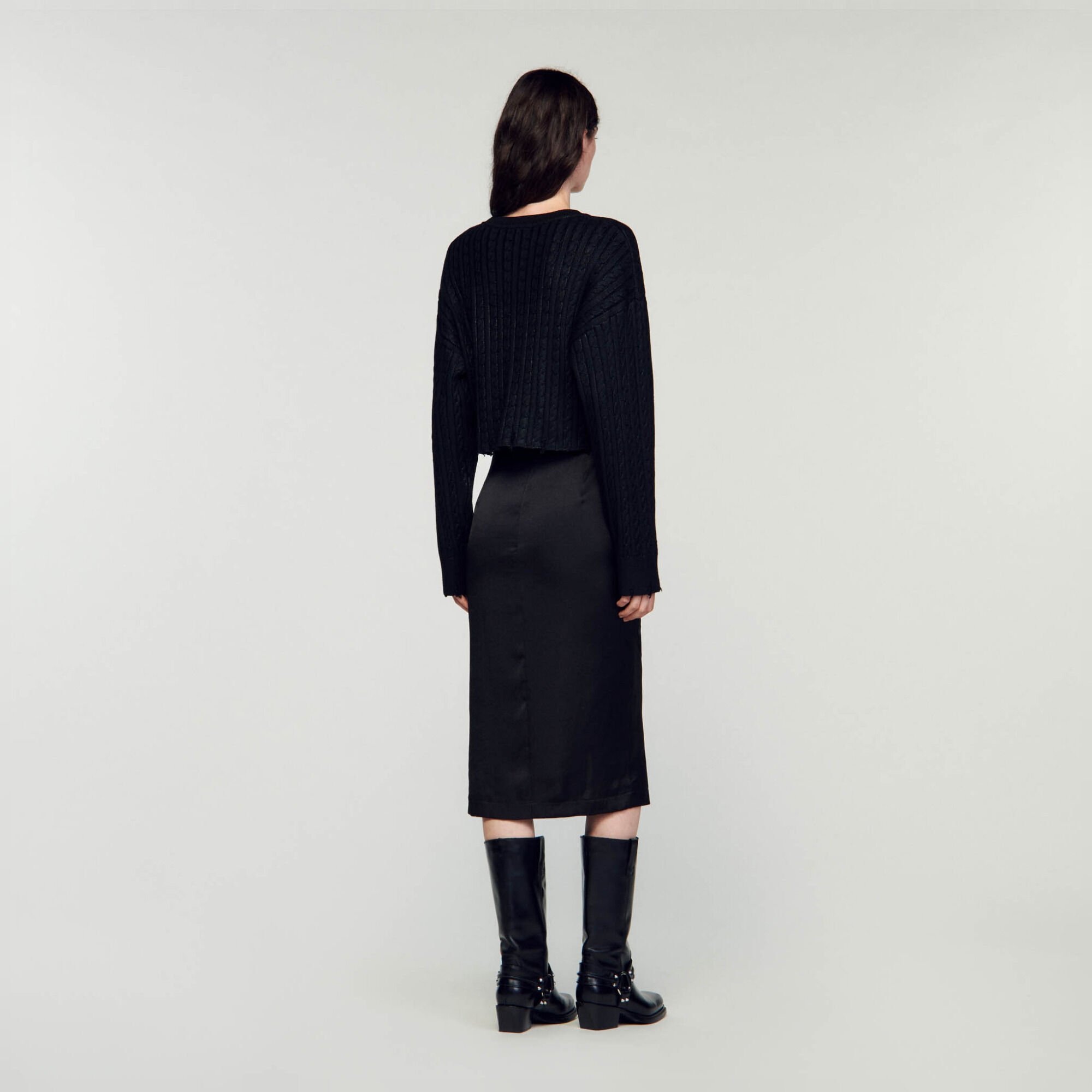 Pull court en maille