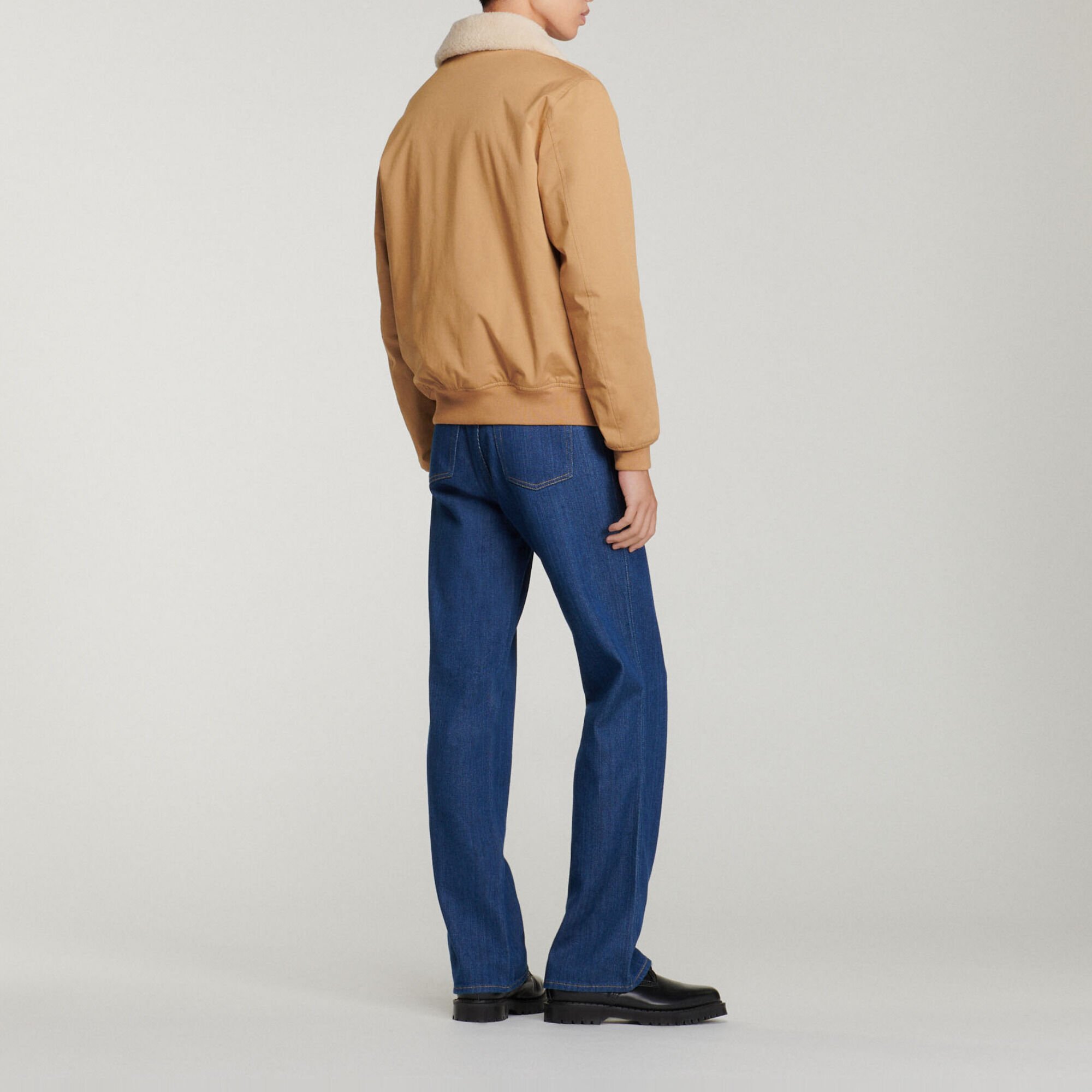 Blouson col mouton amovible