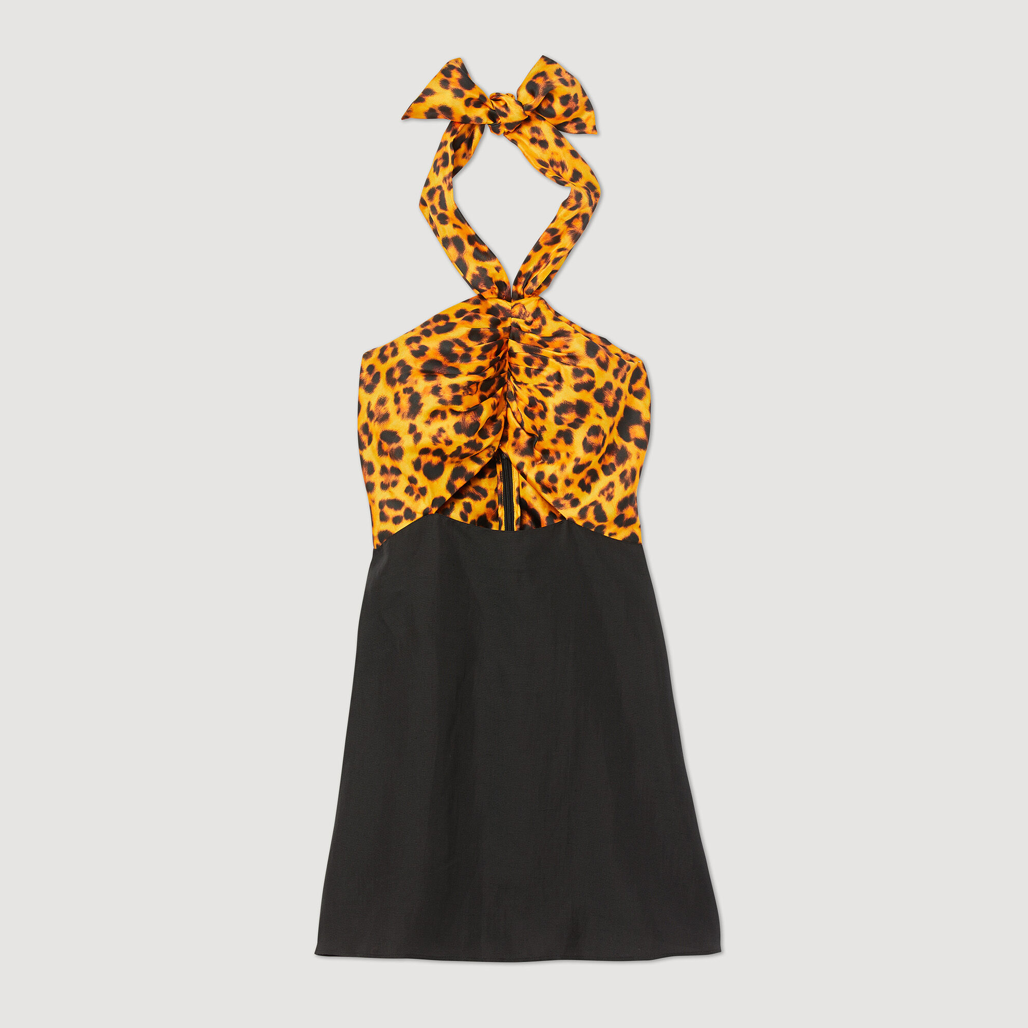 Robe courte l&eacute;opard