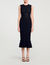 Robe longue en maille &agrave; studs - Femme | Sandro Paris