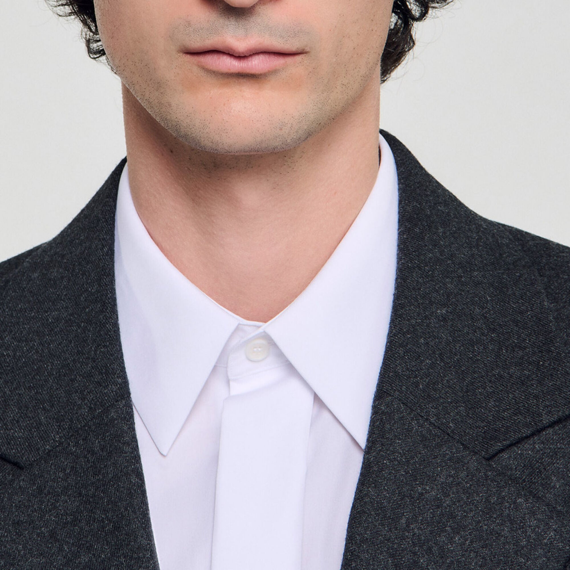 Veste de costume en laine  - Homme | Sandro Paris