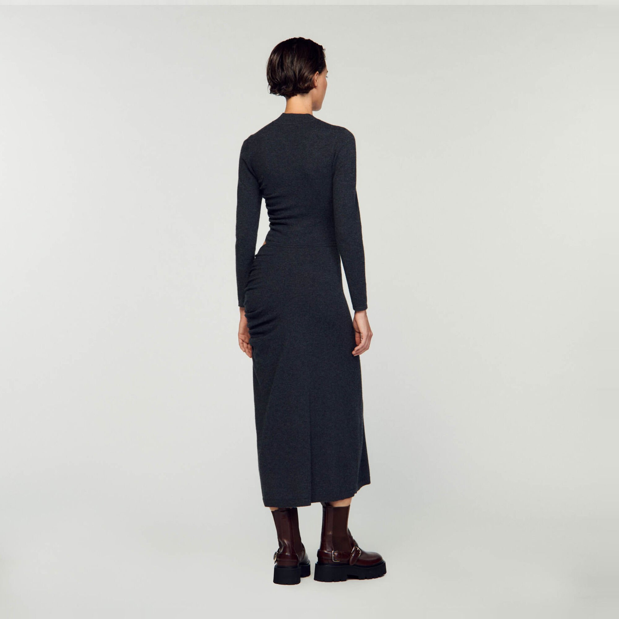 Robe longue en maille