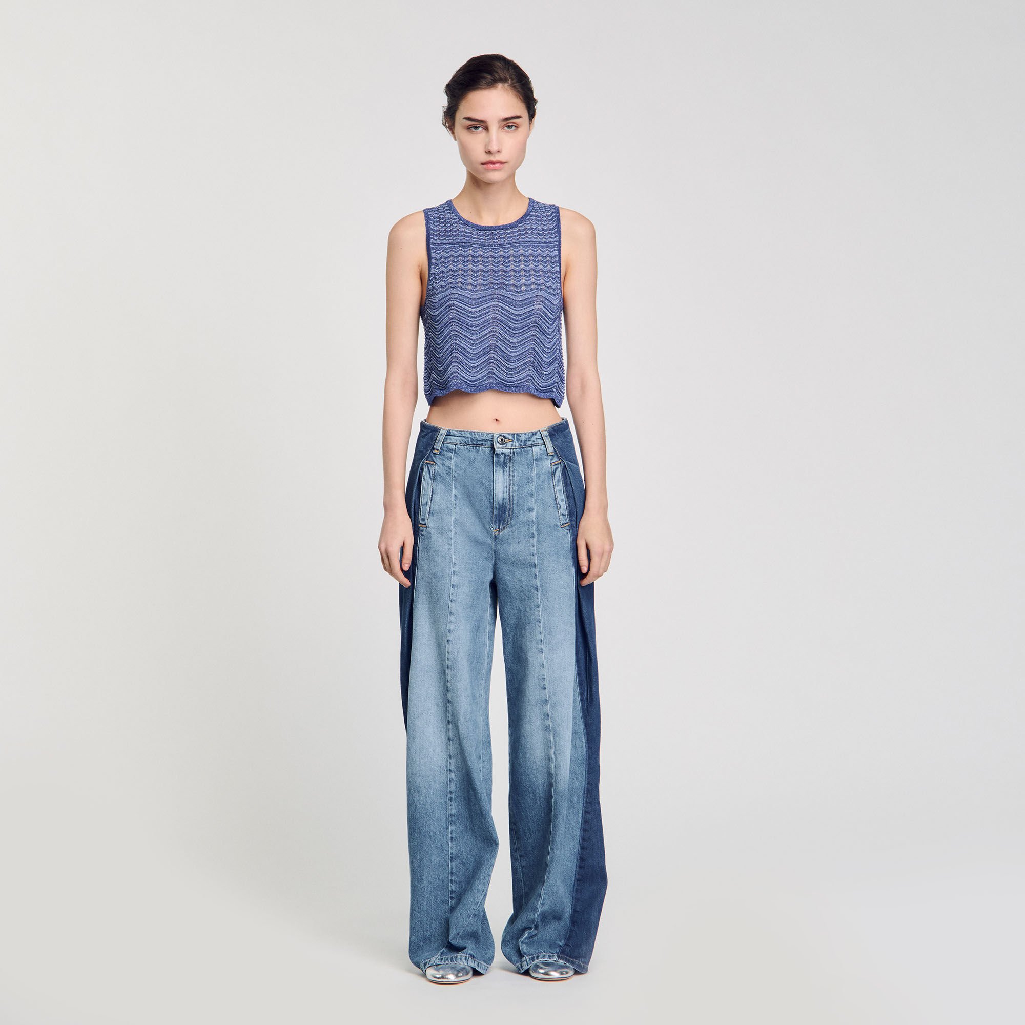 Pull en maille scintillante