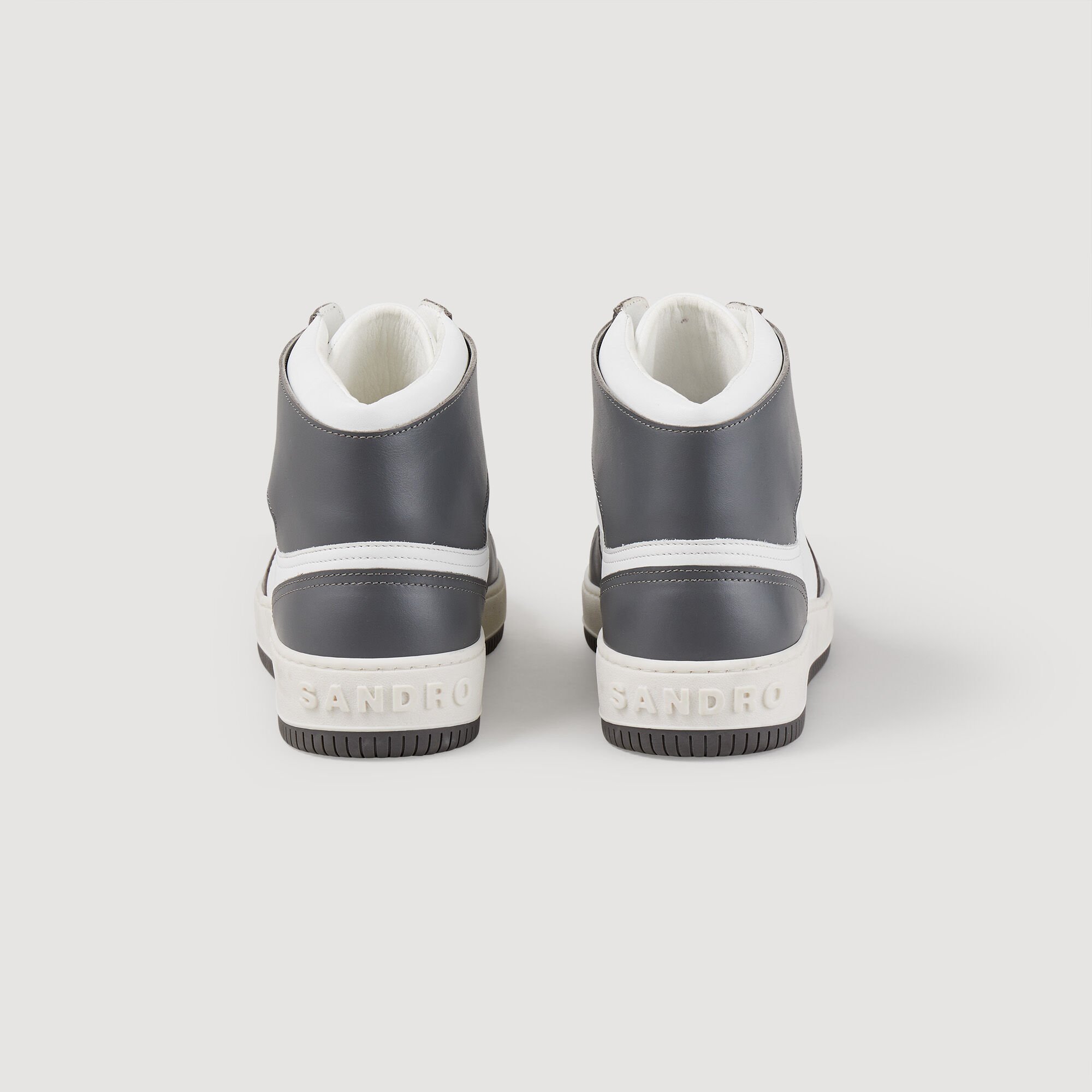 Sneakers montantes en cuir