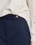 Jupe short &agrave; rayures en laine