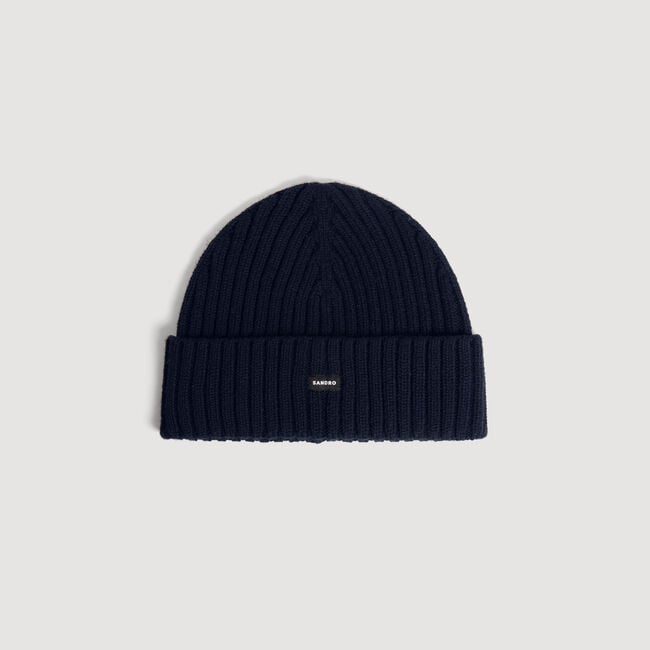 Bonnet c&ocirc;tel&eacute; - Homme | Sandro Paris