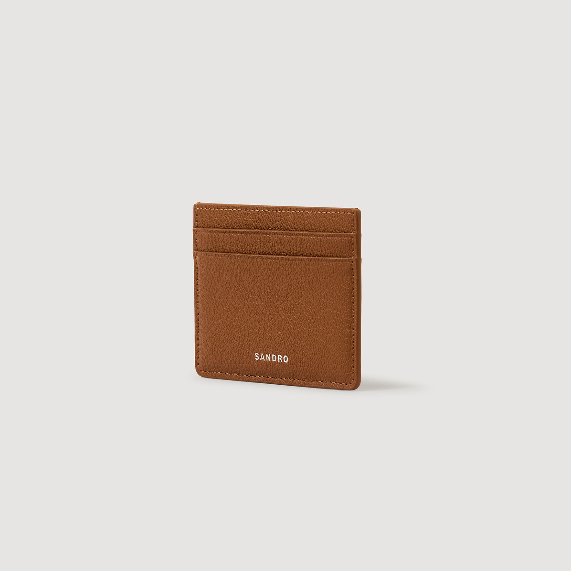 Porte-cartes en cuir grainé
