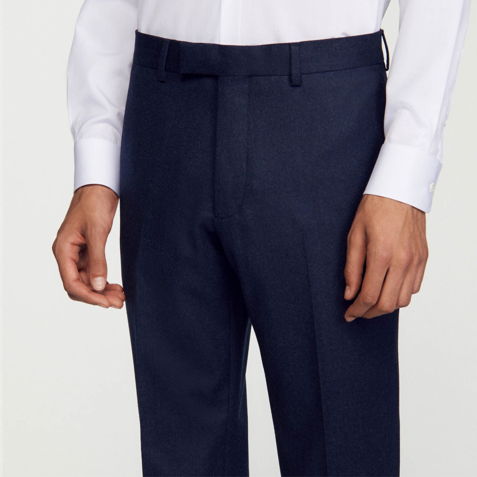 Pantalon de costume en laine vierge
