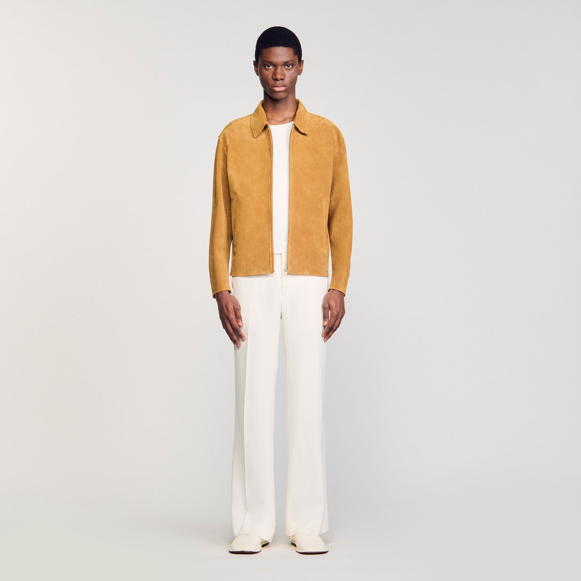 Blouson en croute de cuir 