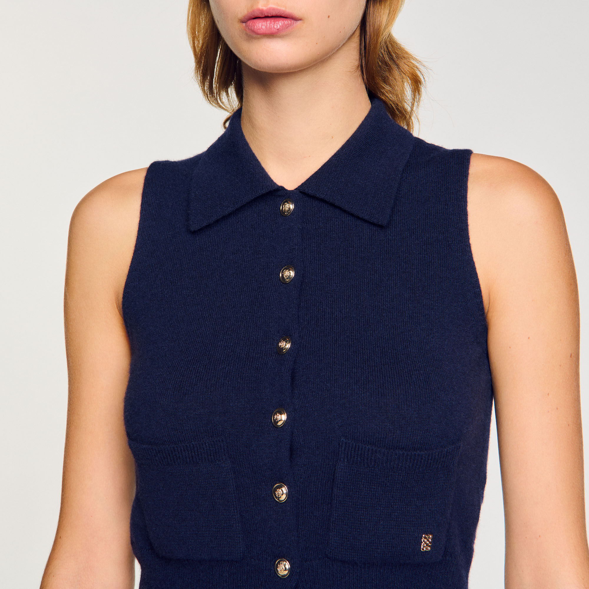 Gilet en laine et cachemire 