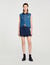 Blouson sans manches en denim 