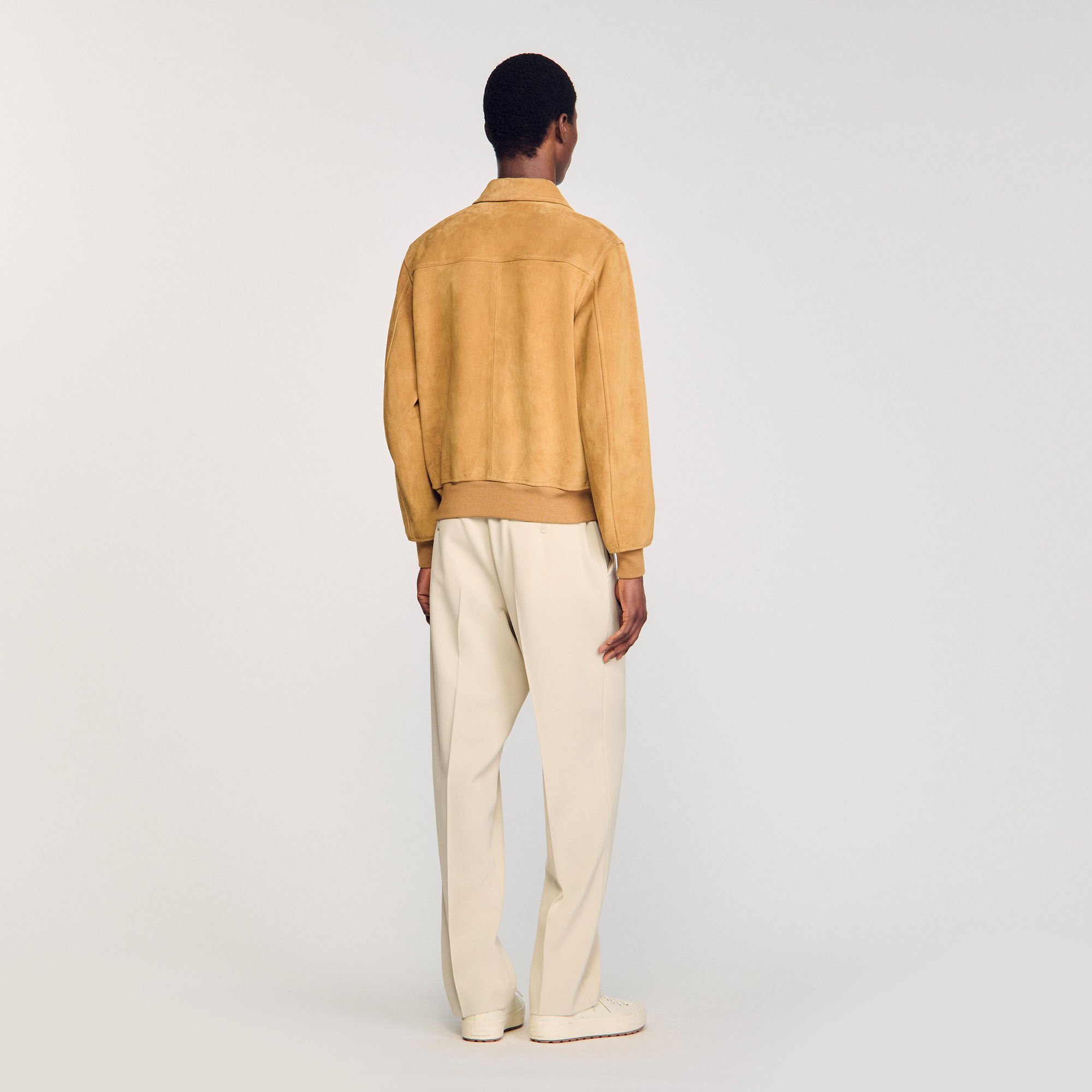 Blouson en croute de cuir