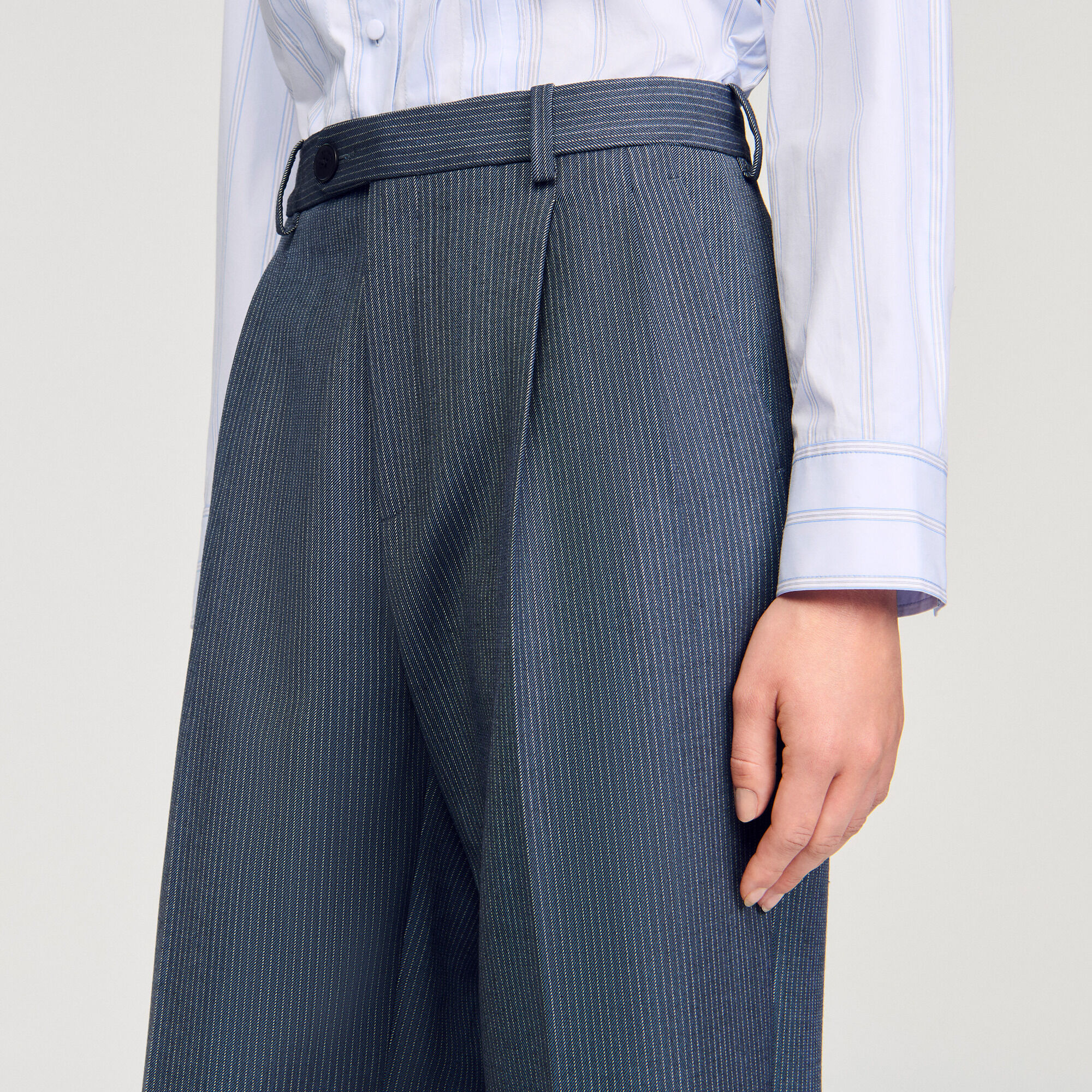 Pantalon ray&eacute; - Femme | Sandro Paris