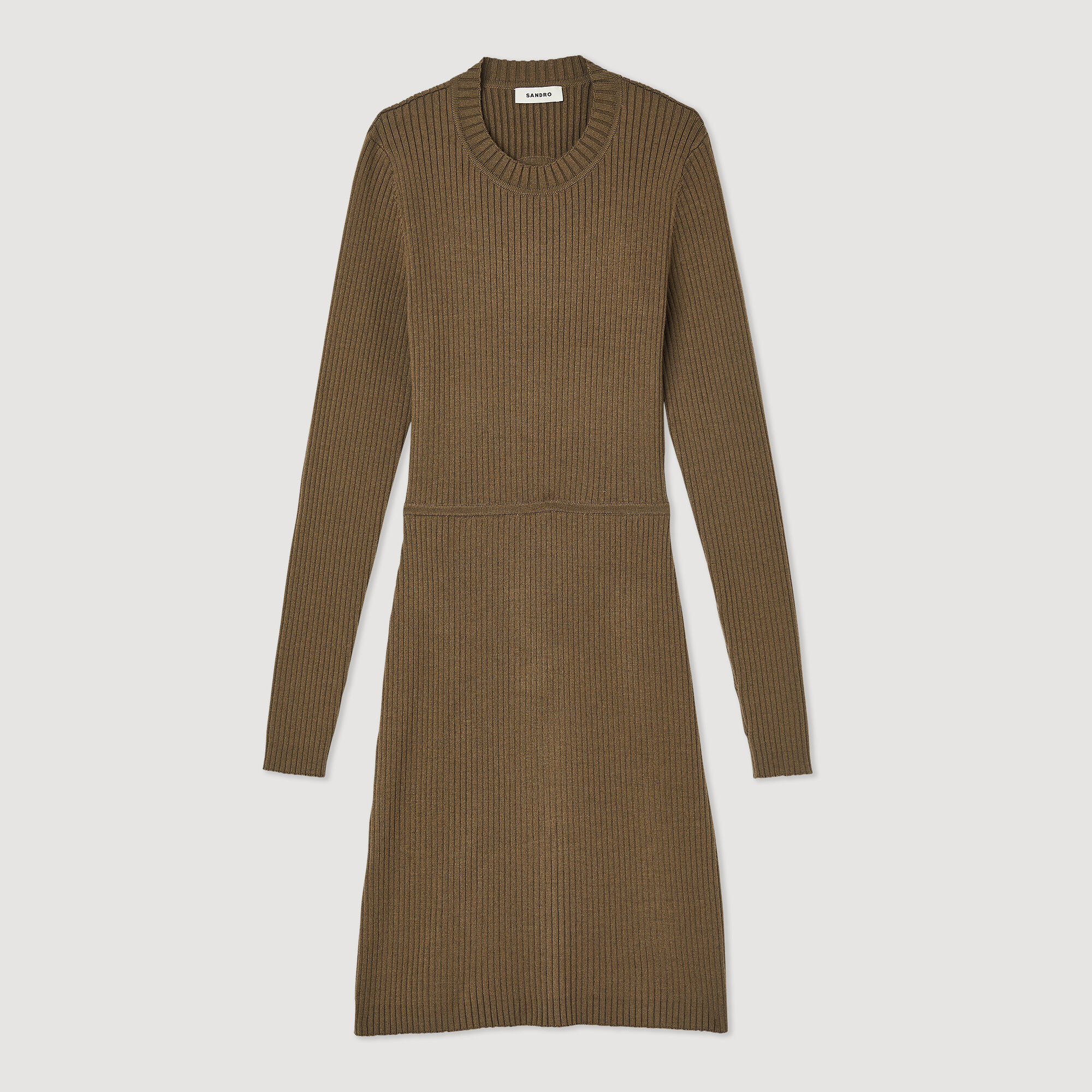 Robe en maille côtelée