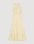 Robe longue  à détails dentelle 